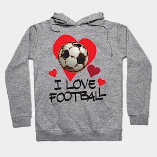 I Love Football Hoodie